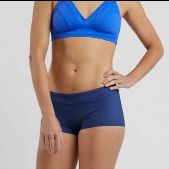 NEW Title nine XL Swim Boyshorts Bikini Beach Wear Bottom  Turquoise NWT - Picture 2 of 7